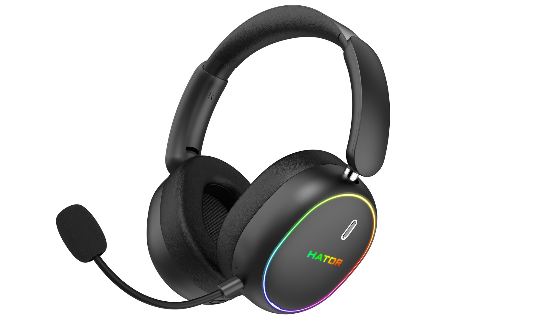 HATOR Phoenix 2 Wireless Headset Wired & Wireless Head-band Gaming USB Type-C / USB Type-A Bluetooth Black-1
