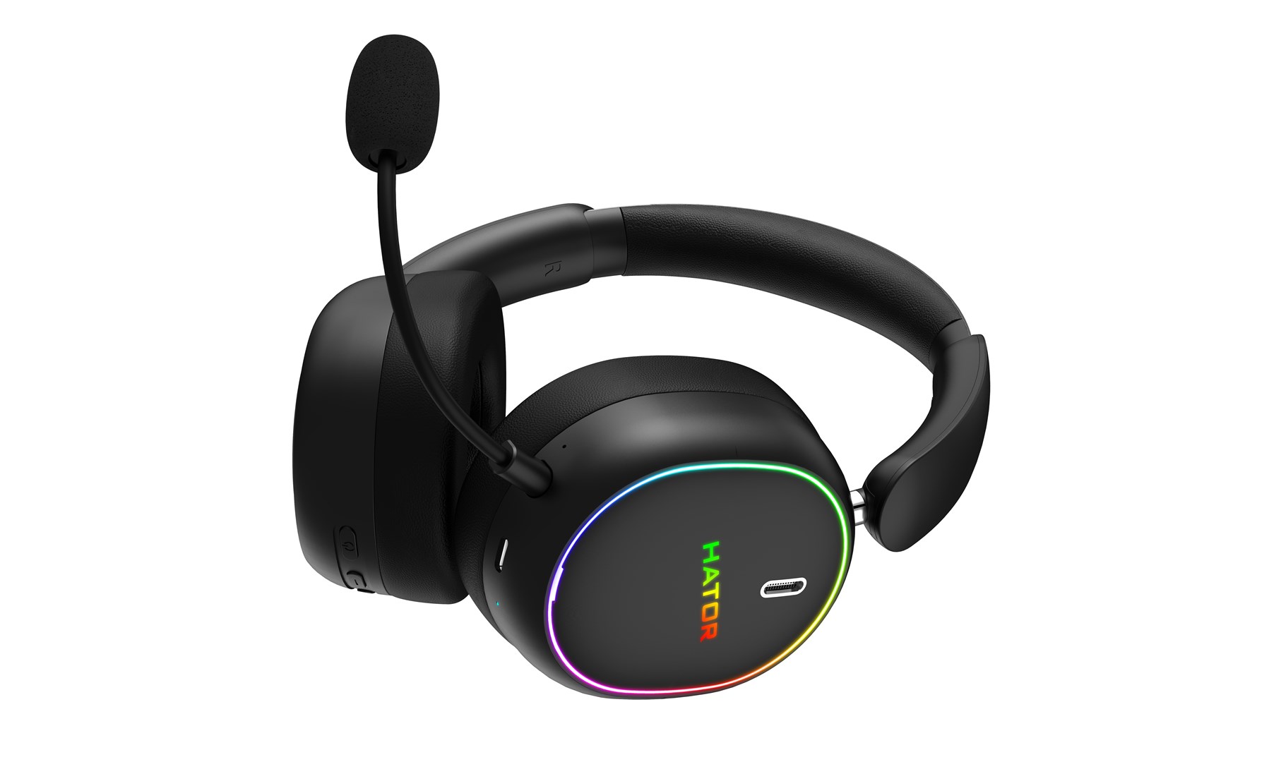 HATOR Phoenix 2 Wireless Headset Wired & Wireless Head-band Gaming USB Type-C / USB Type-A Bluetooth Black-5