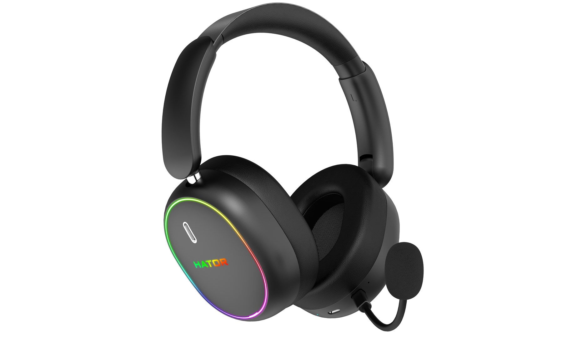 HATOR Phoenix 2 Wireless Headset Wired & Wireless Head-band Gaming USB Type-C / USB Type-A Bluetooth Black-2