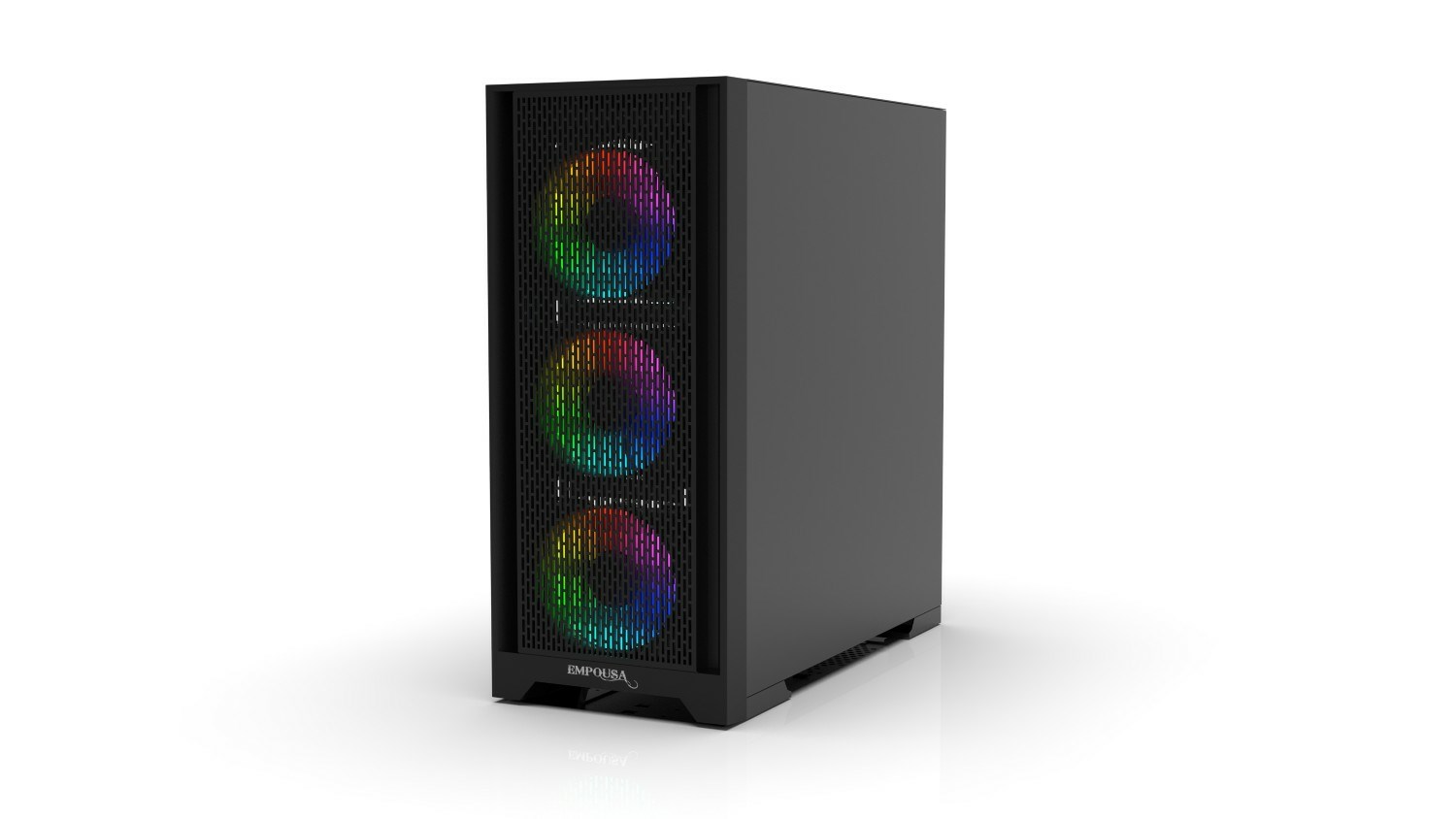 Kućište za računalo INCA EMG-17XB (Midi Tower, ATX, kaljeno staklo) crna boja-2