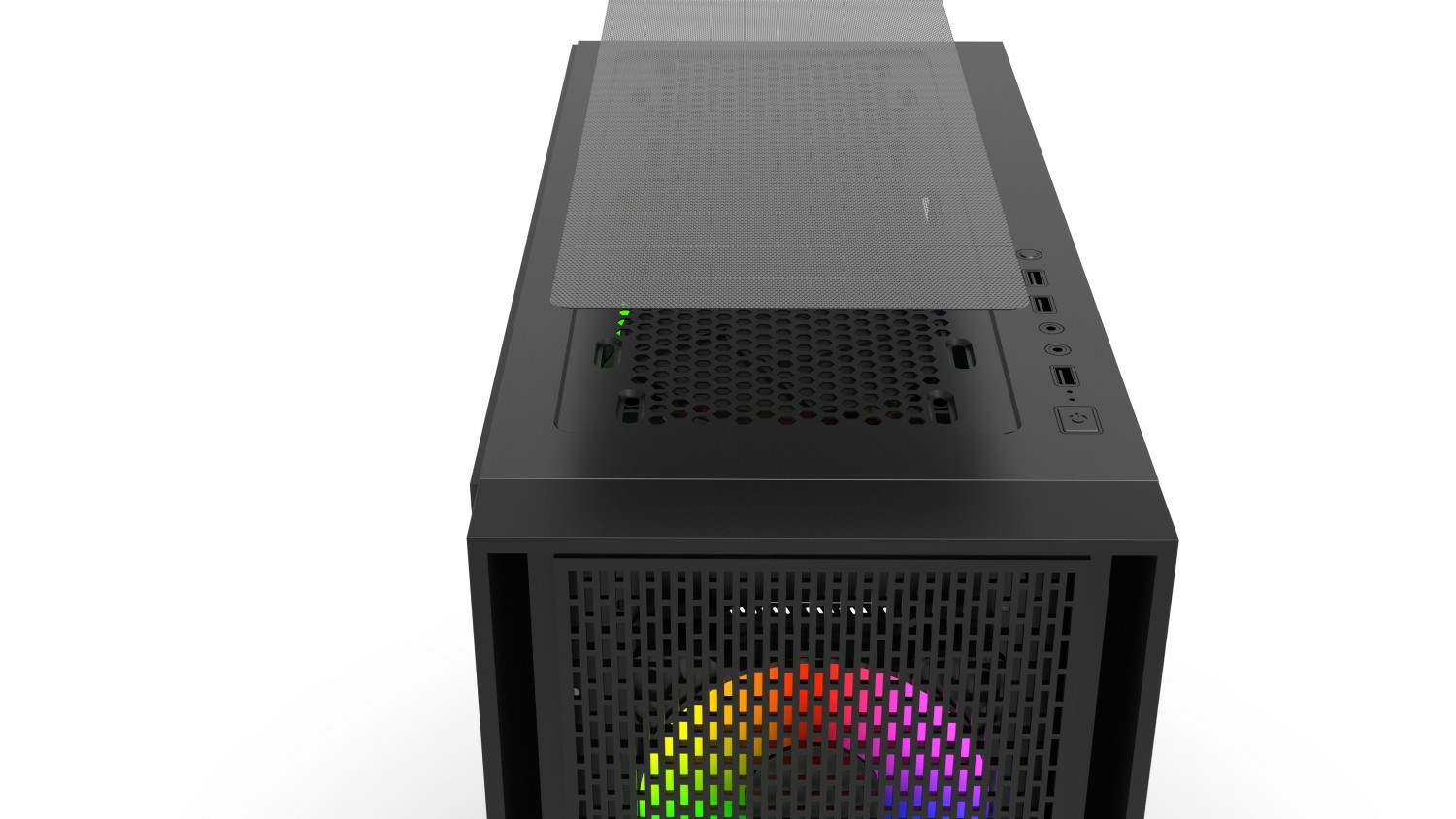Kućište za računalo INCA EMG-17XB (Midi Tower, ATX, kaljeno staklo) crna boja-5