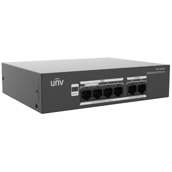 SWITCH POE NSW2100-6GT-POE-IN 4-PORTOWY UNIVIEW-0