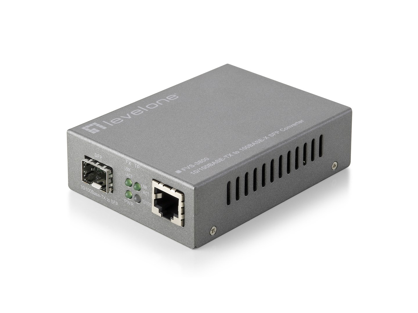 LevelOne RJ45 to SFP Managed Fast Ethernet Media Converter-0