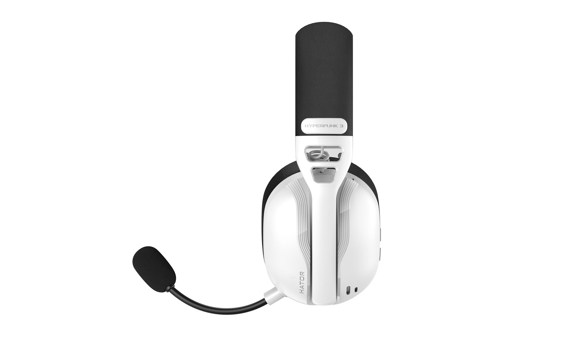 HATOR Hyperpunk 3 Wireless Headset Wired & Wireless Head-band Gaming USB Type-C / USB Type-A Bluetooth White-3