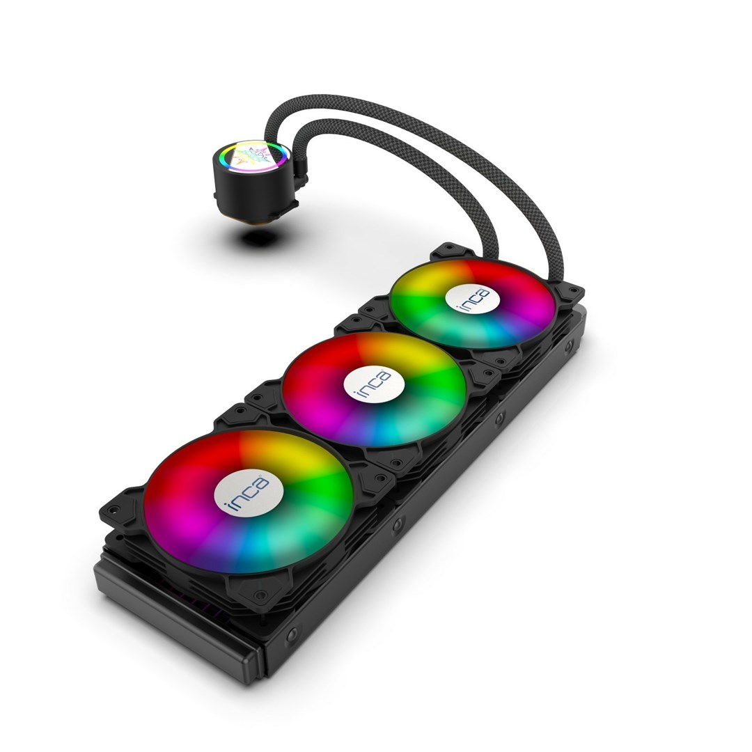 Vodeno hlađenje za procesor INCA ISS-03XN (120mm, ARGB) crna boja-4