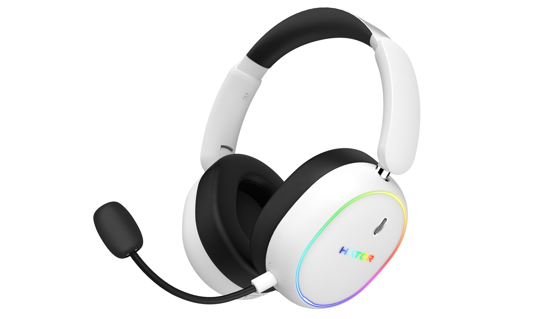 HATOR Phoenix 2 Wireless Headset Wired & Wireless Head-band Gaming USB Type-C / USB Type-A Bluetooth White-1