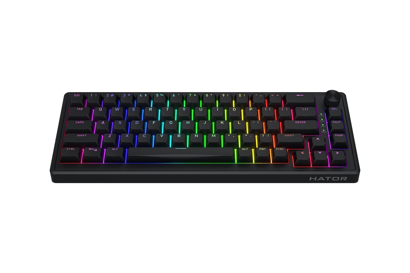 HATOR Skyfall 65 Wired, Mechanical, USB-C, Aurum Sterling, 70M clicks, RGB, Black, 790g-11