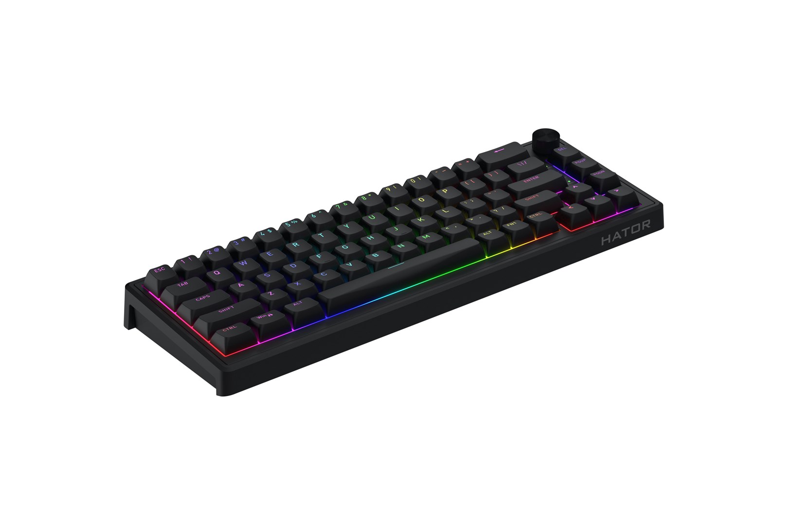 HATOR Skyfall 65 Wired, Mechanical, USB-C, Aurum Sterling, 70M clicks, RGB, Black, 790g-3