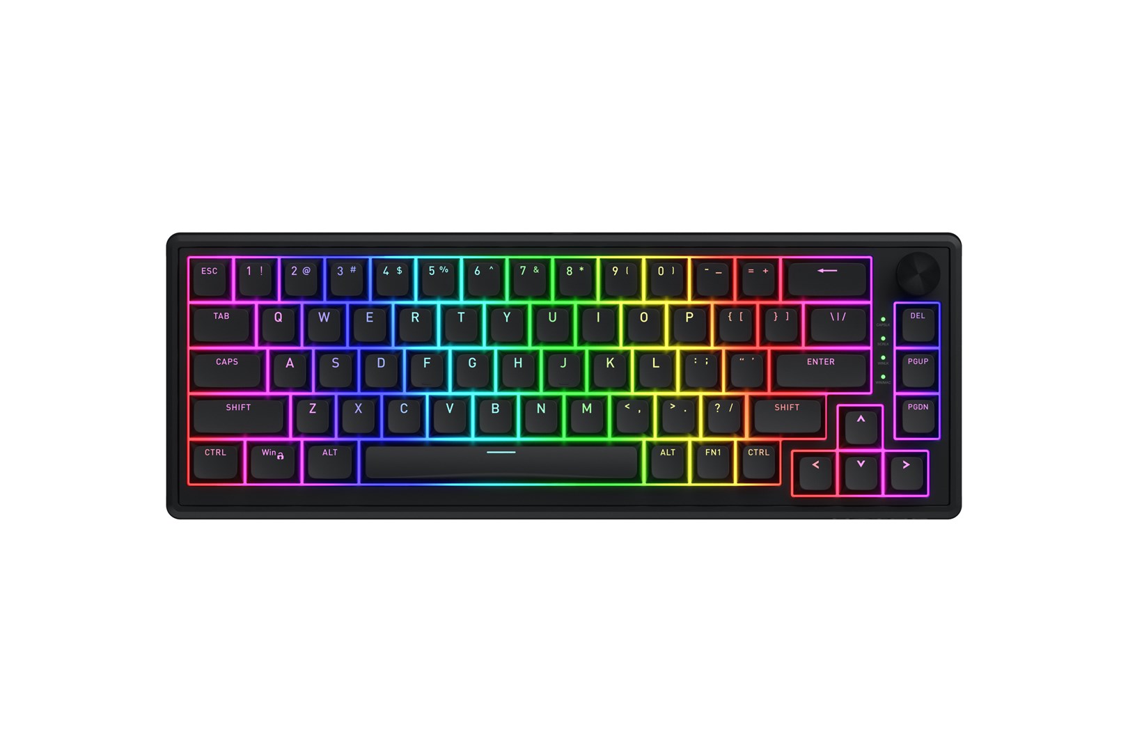 HATOR Skyfall 65 Wired, Mechanical, USB-C, Aurum Sterling, 70M clicks, RGB, Black, 790g-0