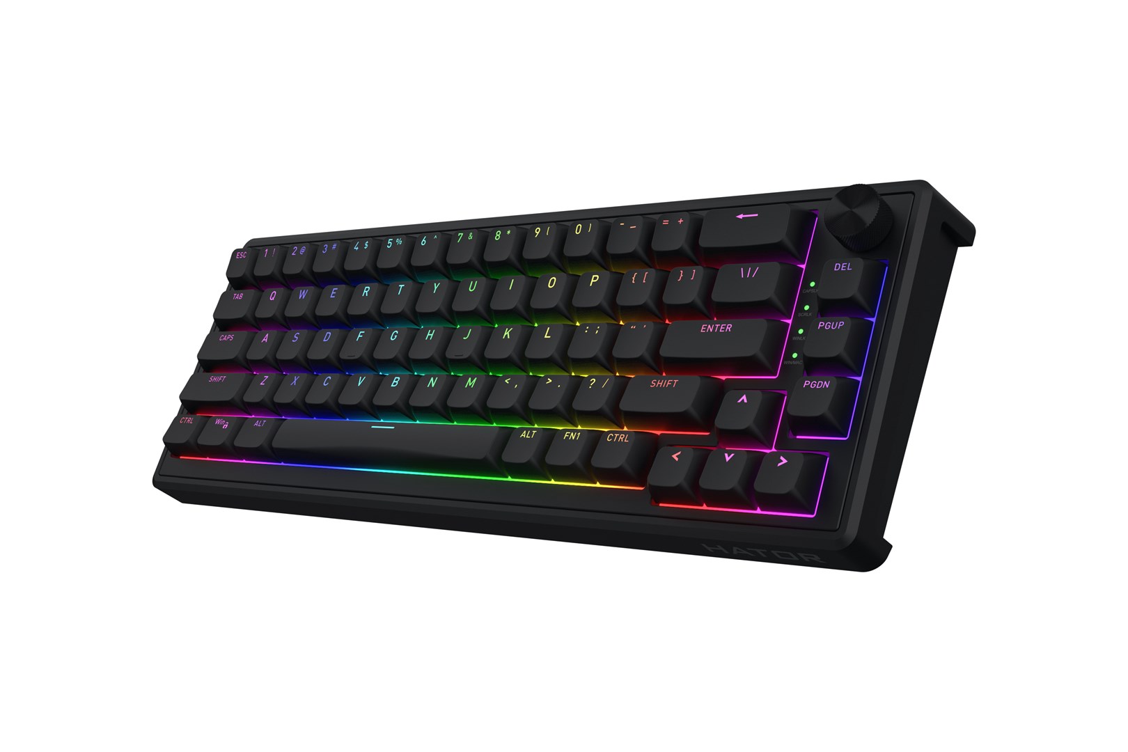 HATOR Skyfall 65 Wired, Mechanical, USB-C, Aurum Sterling, 70M clicks, RGB, Black, 790g-2