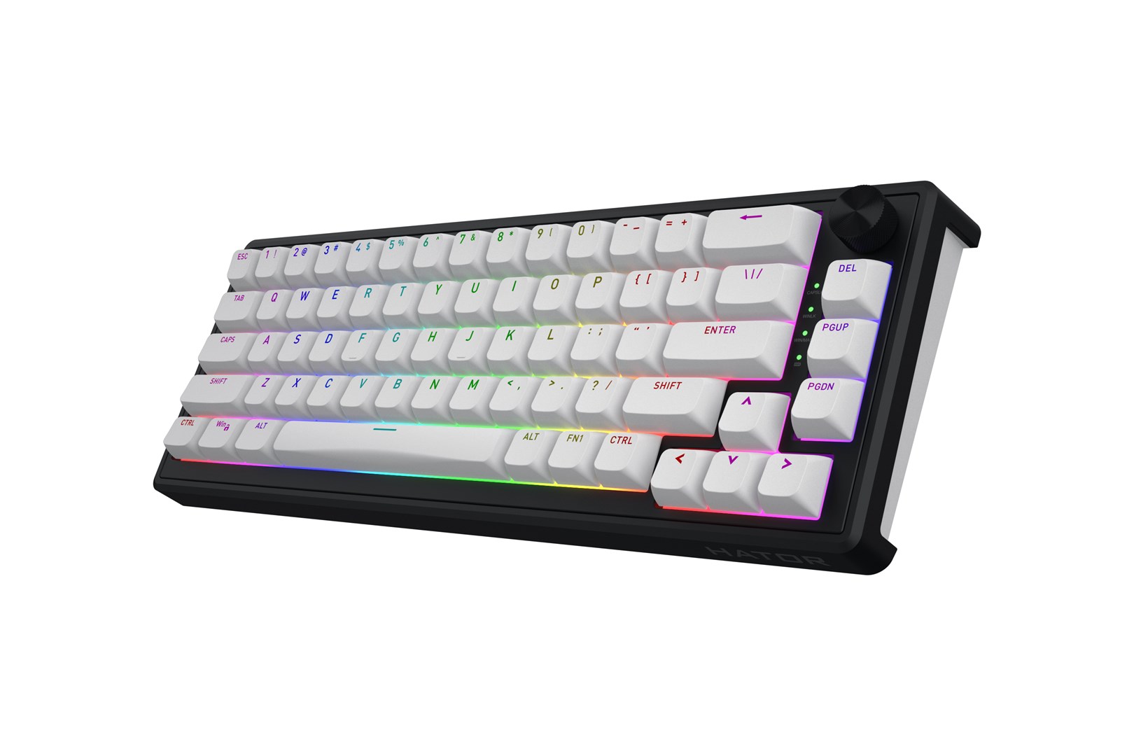 HATOR Skyfall Wireless 65 keyboard Gaming USB + RF Wireless + Bluetooth QWERTY US English Black, White-2