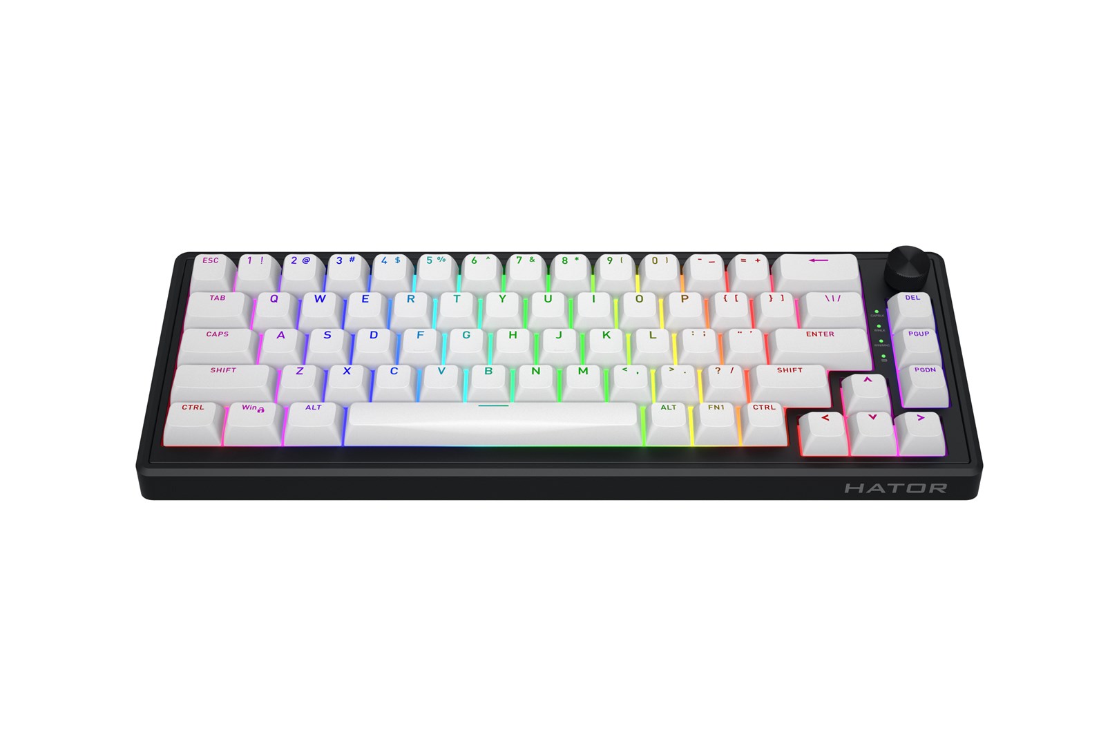 HATOR Skyfall Wireless 65 keyboard Gaming USB + RF Wireless + Bluetooth QWERTY US English Black, White-15