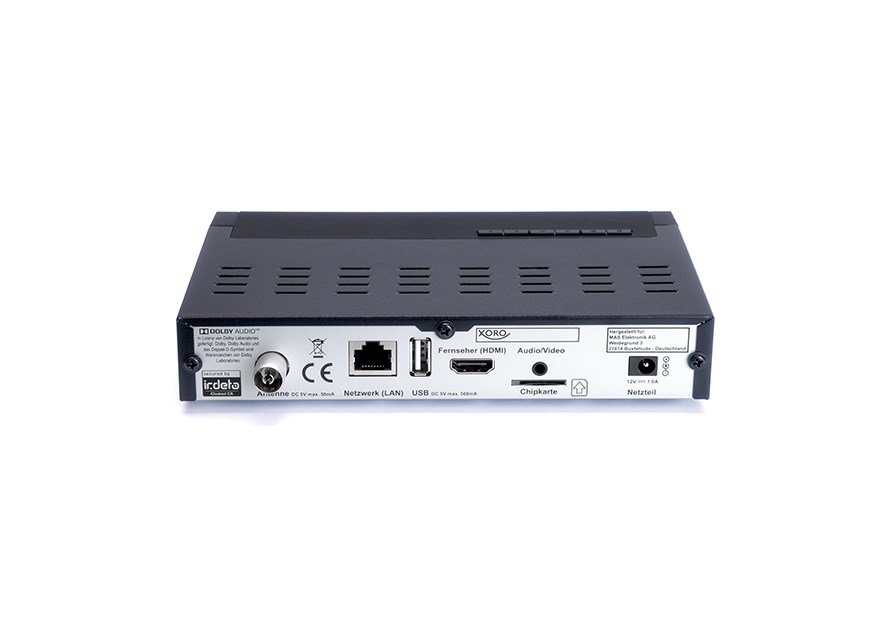Xoro HRT 8770 Twin Cable, Ethernet (RJ-45), Satellite 4K Ultra HD Black-0