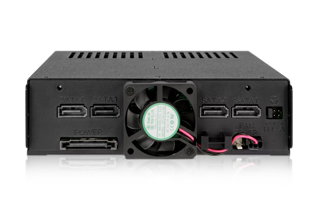 Icy Dock MB324SP-B disk array 0 TB Desktop Black-4