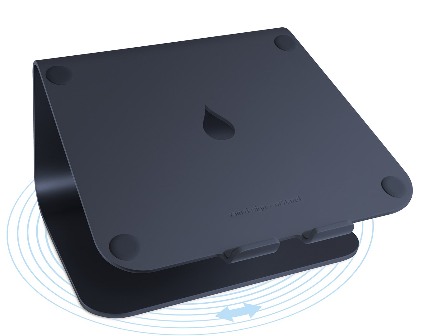 Stalak za prijenosno računalo RAIN DESIGN mStand360 (360° rotacija) crna boja-0