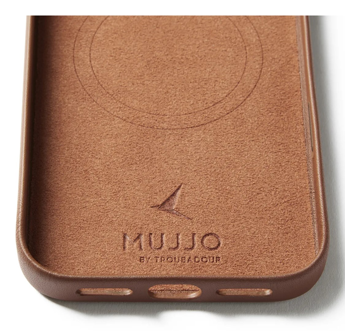 Torbica MUJJO Full Leather Wallet Case za iPhone 17 Pro Max (MagSafe), smeđa boja-3