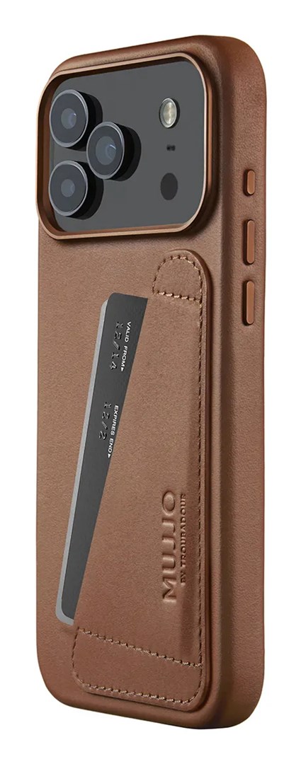 Torbica MUJJO Full Leather Wallet Case za iPhone 17 Pro Max (MagSafe), smeđa boja