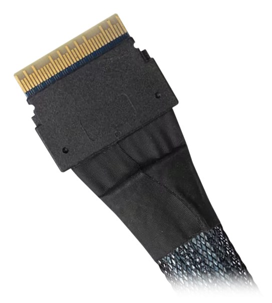 SAS kabel ICY DOCK MB410L-B (Slimline SAS SFF-8654, 0.5m)-1