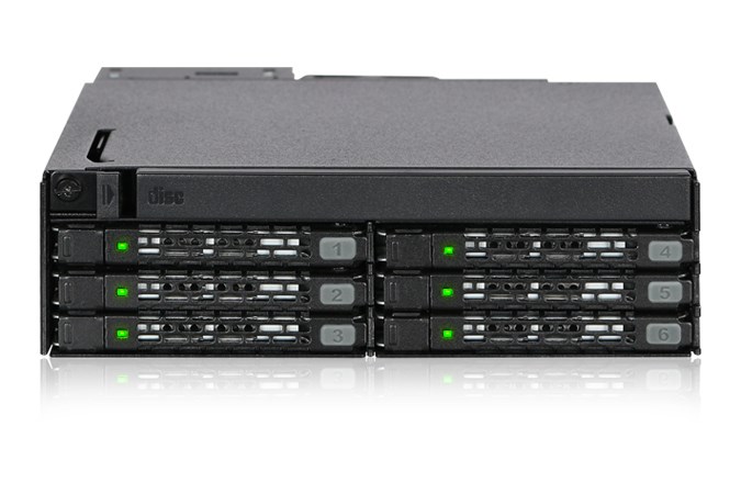 Icy Dock MB606SPO-B drive bay panel Black-0