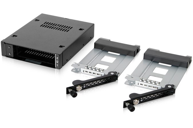 Icy Dock MB492TKL-B drive bay panel 2.5" Carrier panel Black, Silver-2