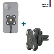 Zidni punjač MOBILIS U-Feel GaN 65W (2x USB-C, 1x USB-A) crna boja-1