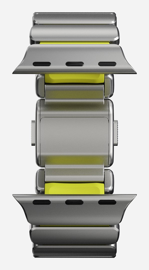 Remen NOMAD Titanium Band za Apple Watch Ultra / 45mm / 44mm / 42mm (Natural Titanium)-11