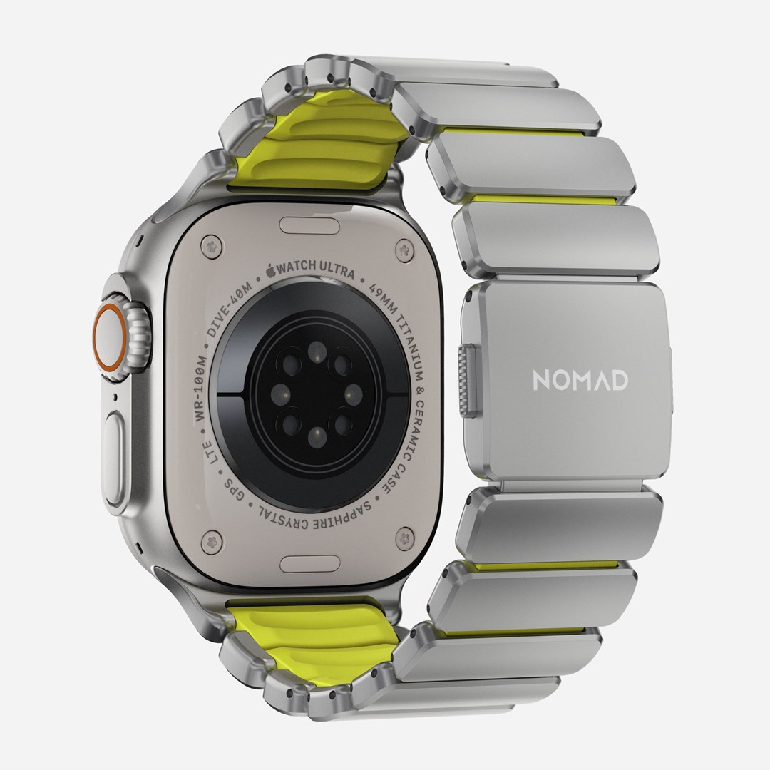 Remen NOMAD Titanium Band za Apple Watch Ultra / 45mm / 44mm / 42mm (Natural Titanium)-3