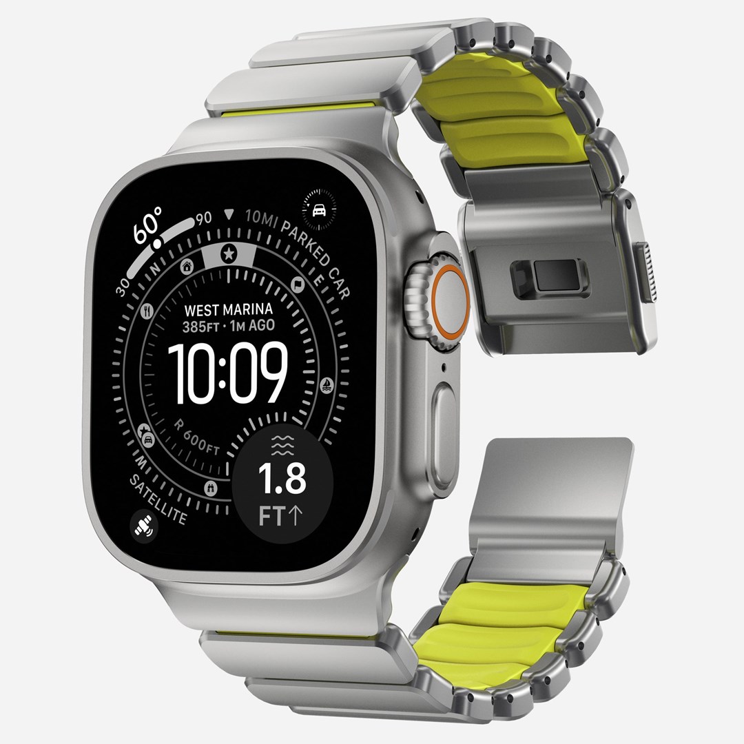 Remen NOMAD Titanium Band za Apple Watch Ultra / 45mm / 44mm / 42mm (Natural Titanium)-4