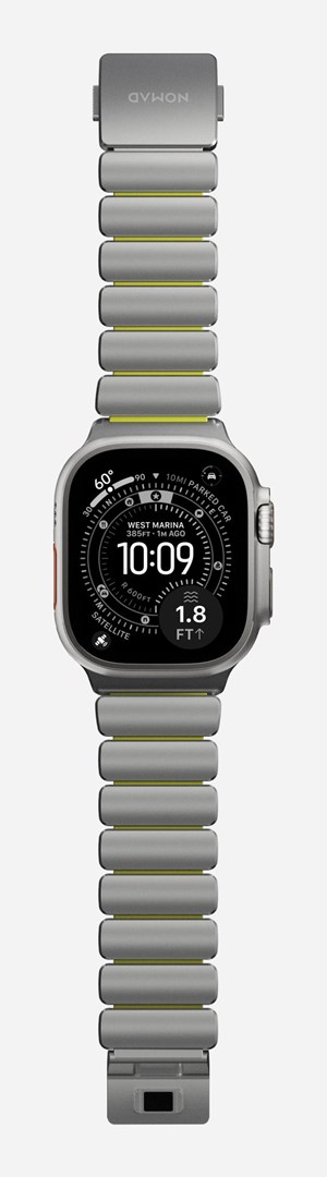 Remen NOMAD Titanium Band za Apple Watch Ultra / 45mm / 44mm / 42mm (Natural Titanium)-9