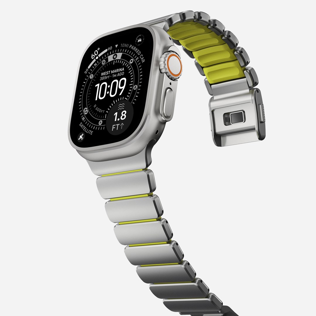 Remen NOMAD Titanium Band za Apple Watch Ultra / 45mm / 44mm / 42mm (Natural Titanium)-6