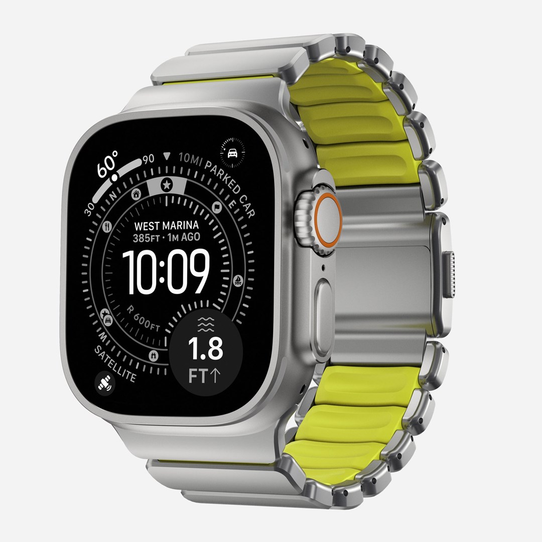 Remen NOMAD Titanium Band za Apple Watch Ultra / 45mm / 44mm / 42mm (Natural Titanium)-0