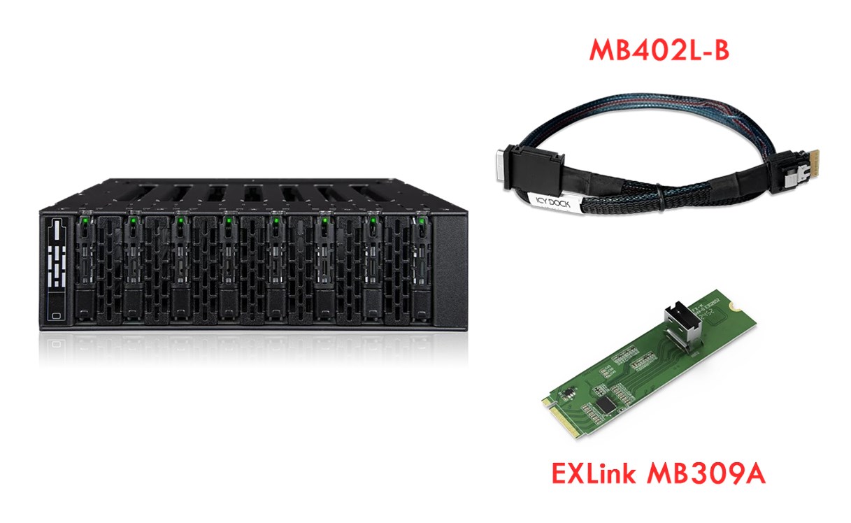 ICY DOCK ToughArmor MB873MP-B V2 kućište za 12x M.2 NVMe SSD (5.25")-2