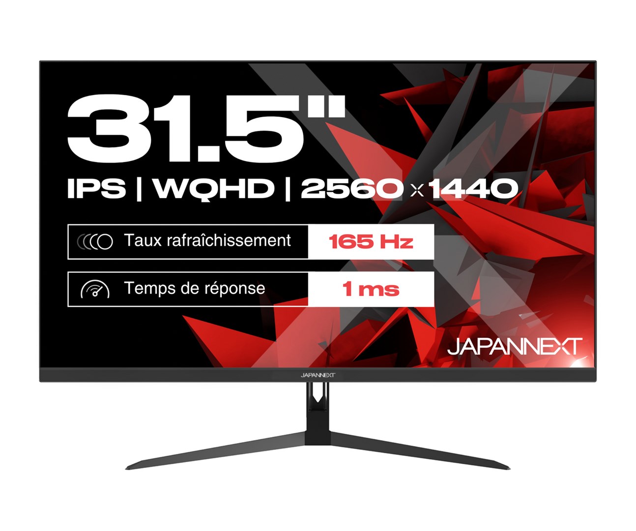 Monitor JAPANNEXT JN-IPS315WQHD165F 31.5" (IPS, QHD, 165Hz, 1ms, crna boja)