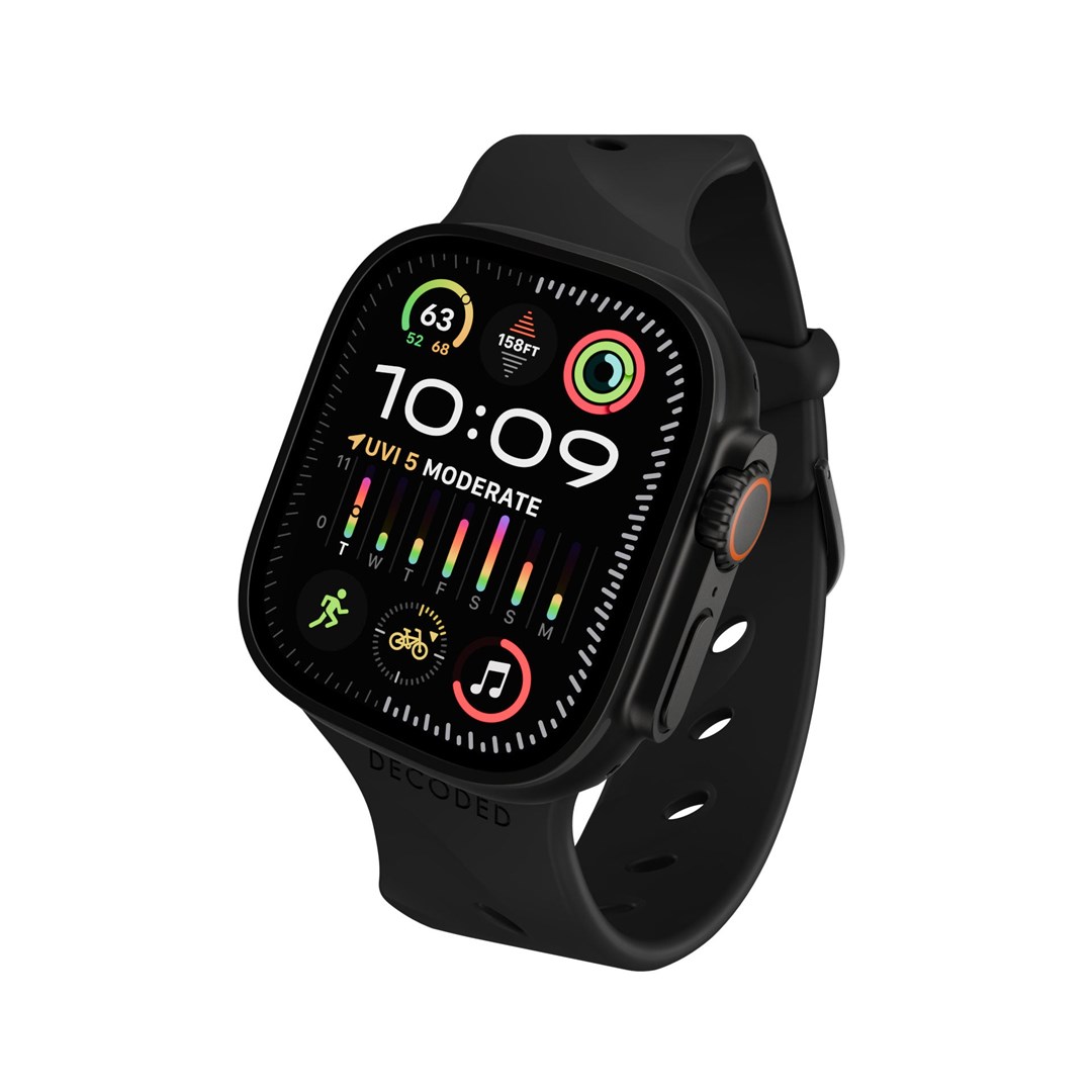 Remen DECODED Ares Splice Band silikonski za Apple Watch (42/44/45/49mm) crna boja-4