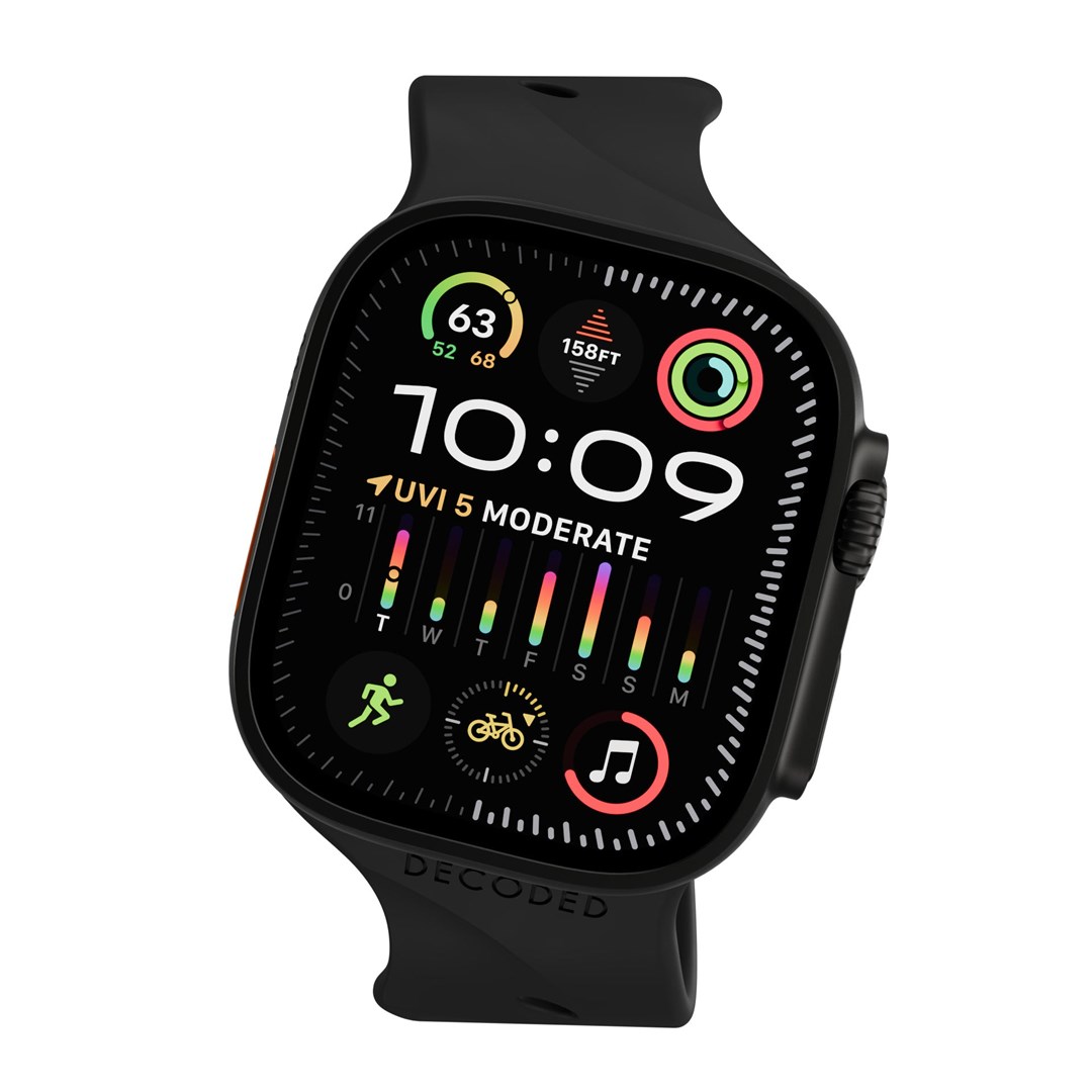 Remen DECODED Ares Splice Band silikonski za Apple Watch (49/45/44/42mm) crna boja-1