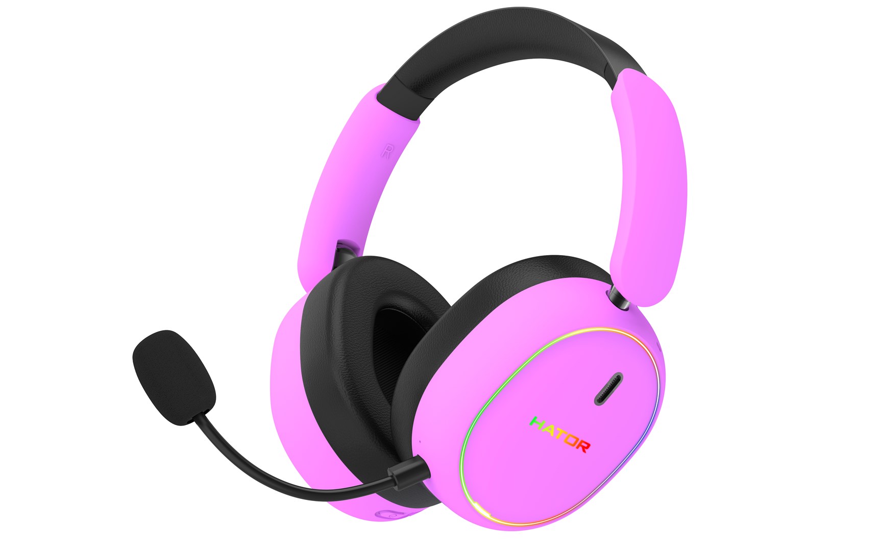 HATOR Phoenix 2 Wireless Headset Wired & Wireless Head-band Gaming USB Type-C / USB Type-A Bluetooth Violet-2