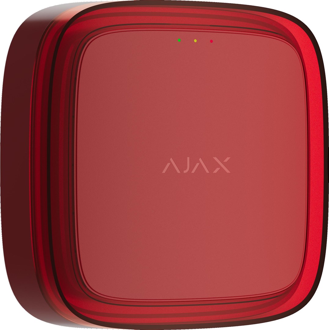 Detektor dima i topline AJAX FireProtect 2 AC (Heat/Smoke) VAD crvena boja-0