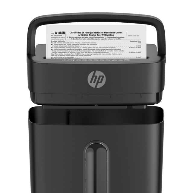 HP One Shred 6CC paper shredder Particle-cut shredding 68 dB Black-3