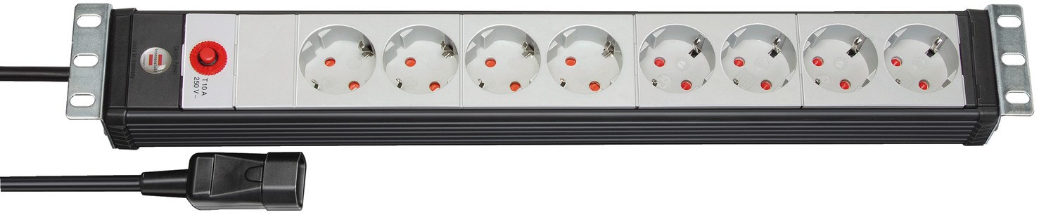 Brennenstuhl 1156057128 power extension 3 m 8 AC outlet(s) Indoor Black