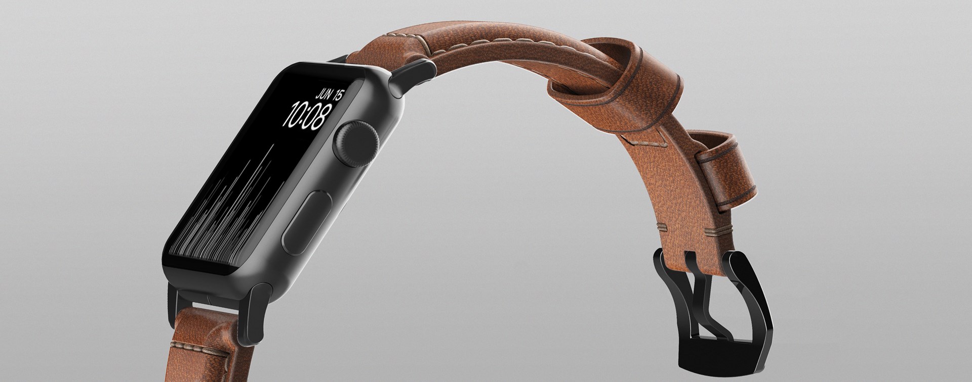 Remen NOMAD Traditional Strap za Apple Watch (42/44/45/49mm) smeđa koža-12