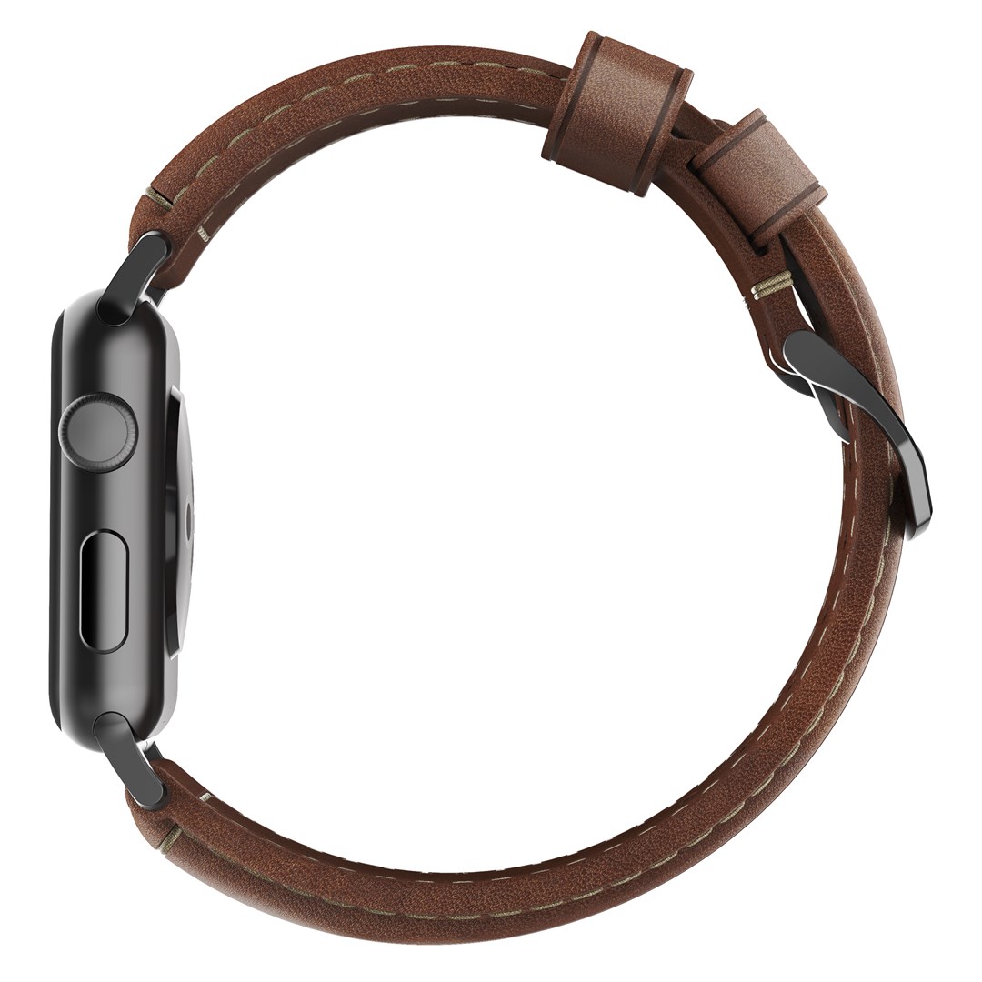 Remen NOMAD Traditional Strap za Apple Watch (42/44/45/49mm) smeđa koža-3
