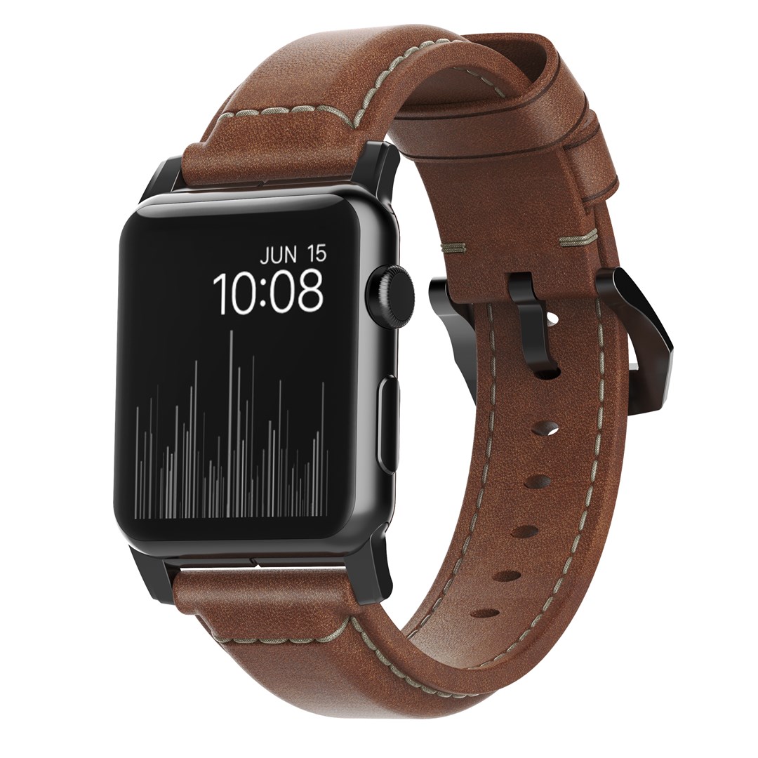 Remen NOMAD Traditional Strap za Apple Watch (42/44/45/49mm) smeđa koža-0