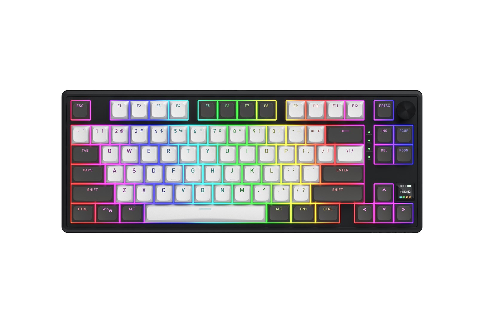 HATOR Skyfall Pro Wireless 80 keyboard Gaming USB + RF Wireless + Bluetooth QWERTY US English Black, Grey