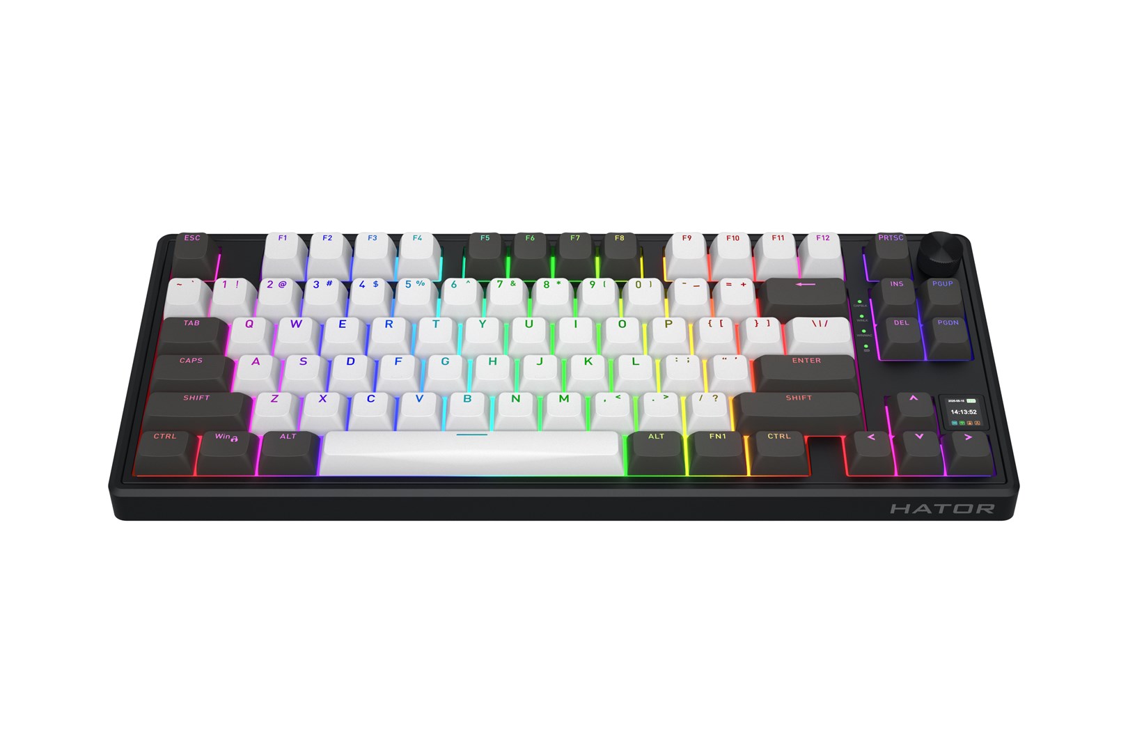 HATOR Skyfall Pro Wireless 80 keyboard Gaming USB + RF Wireless + Bluetooth QWERTY US English Black, Grey-15