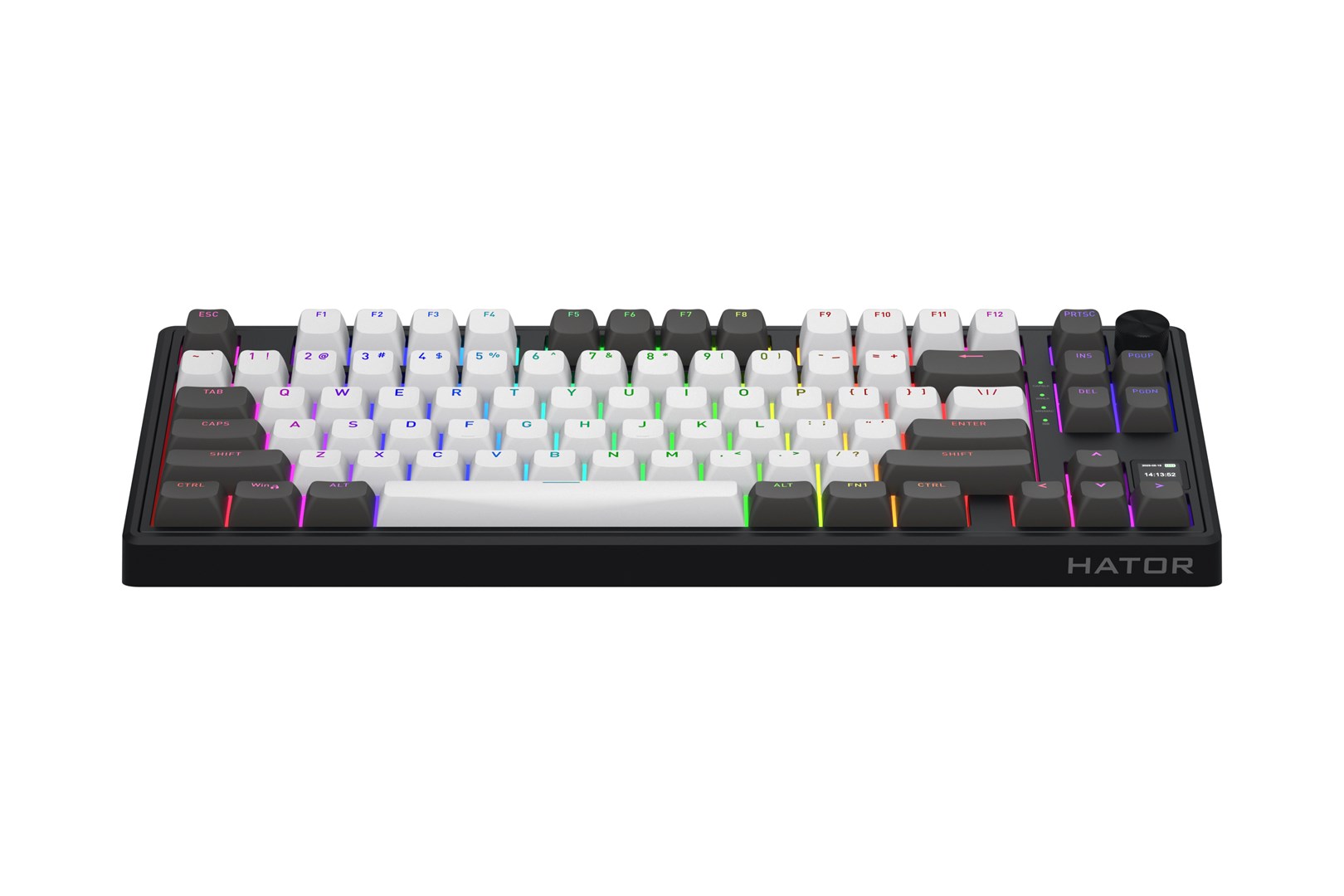 HATOR Skyfall Pro Wireless 80 keyboard Gaming USB + RF Wireless + Bluetooth QWERTY US English Black, Grey-1