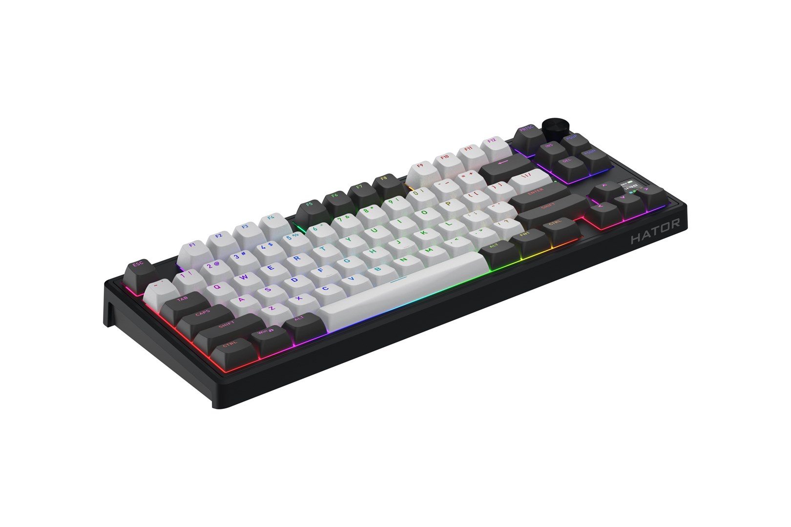 HATOR Skyfall Pro Wireless 80 keyboard Gaming USB + RF Wireless + Bluetooth QWERTY US English Black, Grey-3