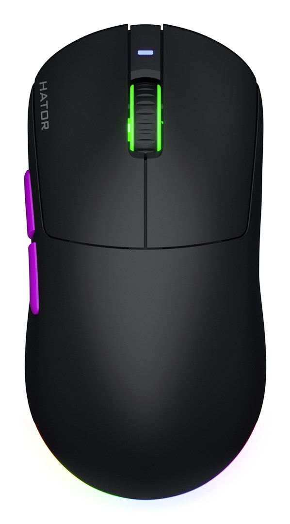 Bežični gaming miš HATOR Quasar 3 ULTRA 8K Wireless, crno-ljubičasta boja