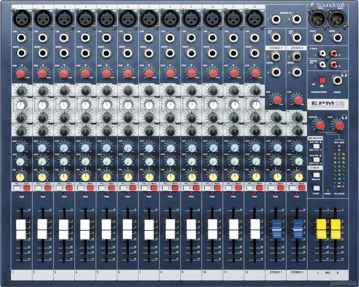 Soundcraft EPM12 Analog Mixing Console-0