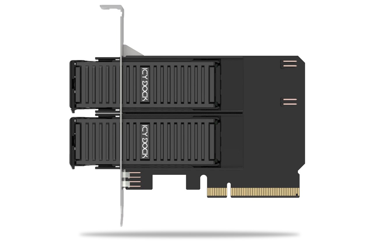 Icy Dock MB312M4P-B interface cards/adapter M.2, PCIe-4