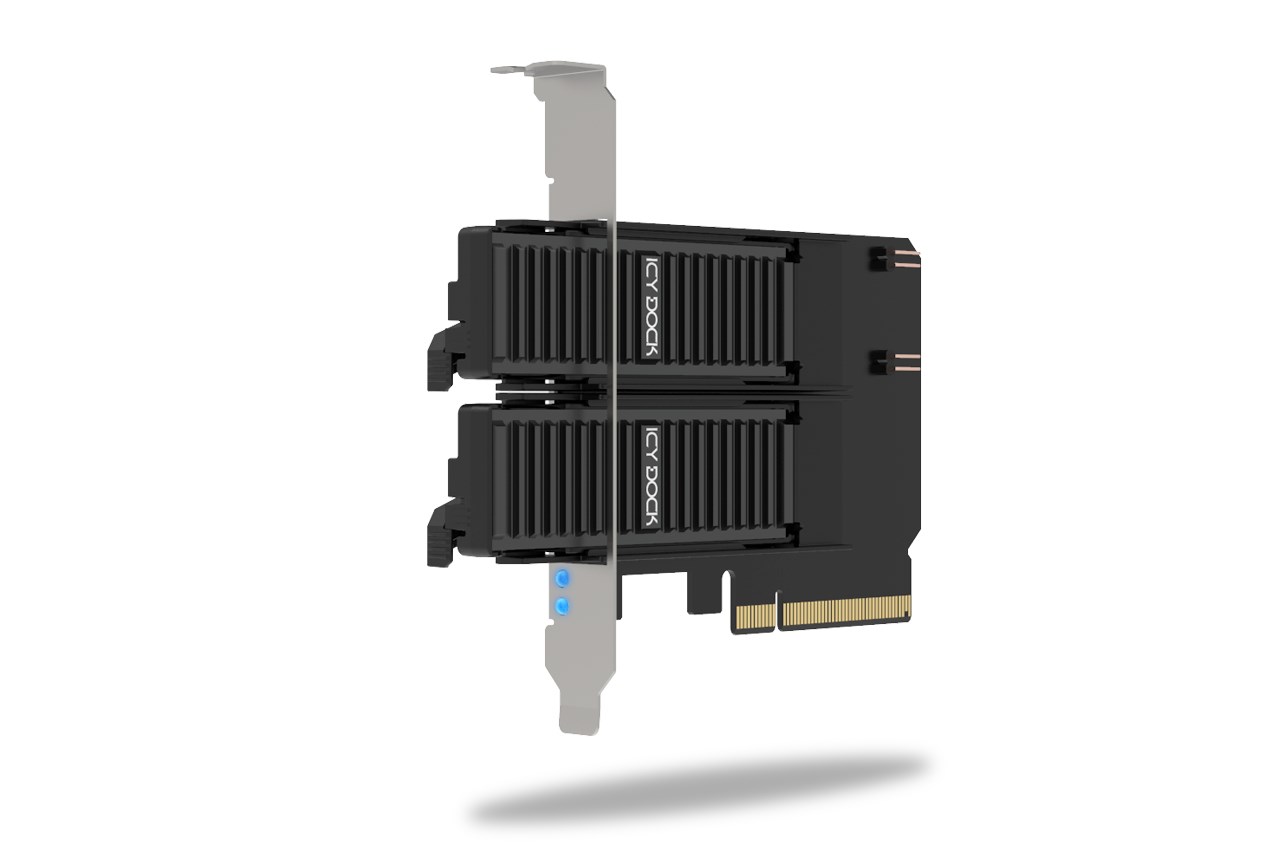 Icy Dock MB312M4P-B interface cards/adapter M.2, PCIe-7
